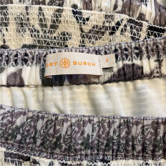 Tory Burch Skirt smocking A line S/M - Picture 2 of 5